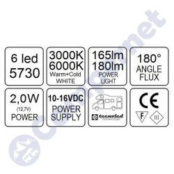 Foco led encastrable 12v