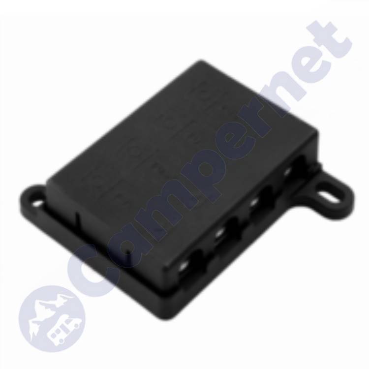 Portafusibles MEGA De 4 Vías Con Tapa Protectora - Para Instalaciones Fotovoltaicas Y DC De Alta Corriente