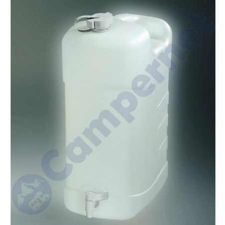Garrafa de agua de 35 litros con tapón y grifo - CamperStore