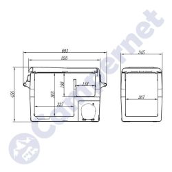 Nevera compresor 40l