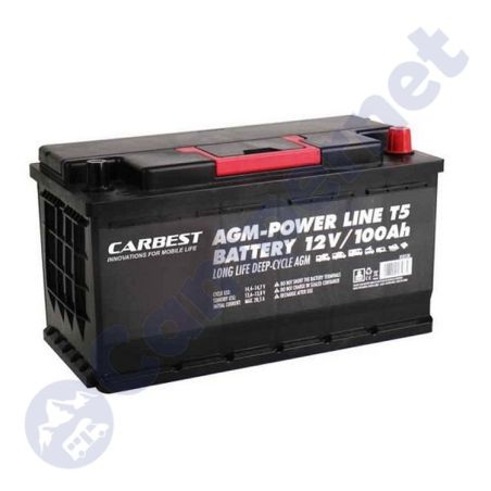 Batería VTpower 80Ah AGM compacta sin mantenimiento