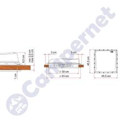 Claraboya Vent40  blanca